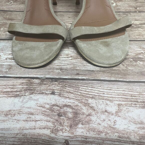 Givenchy Nadia Ankle Strap Stiletto Heel Beige Leather Sandals Size 40/10 - Picture 6 of 14